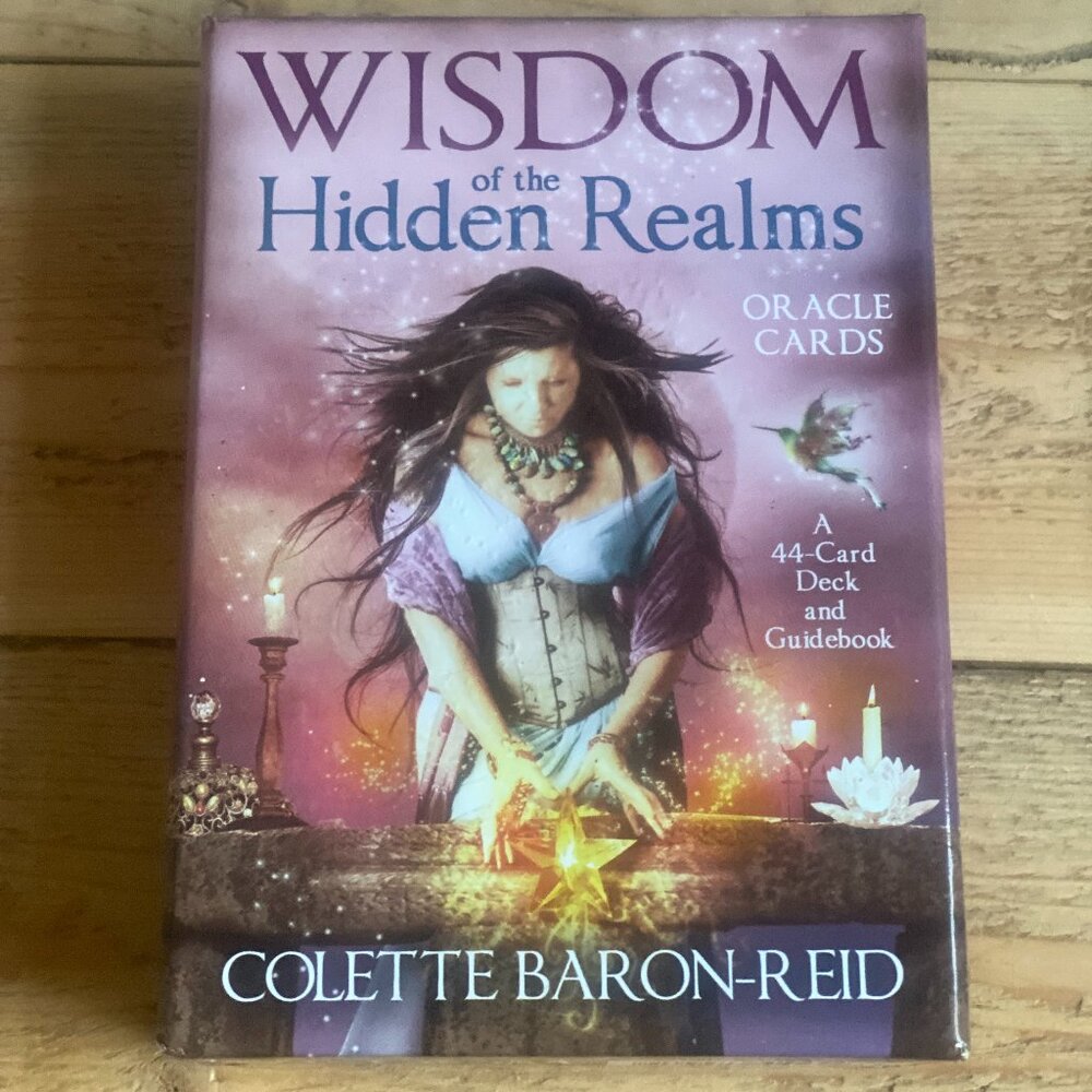 Wisdom of the Hidden Realms Oracle Cards, Vintage Leather Pouch, Boho Set